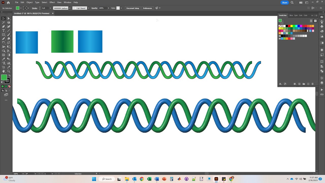 Суперлегкая ДНК с новым инструментом Intertwine в Adobe Illustrator!