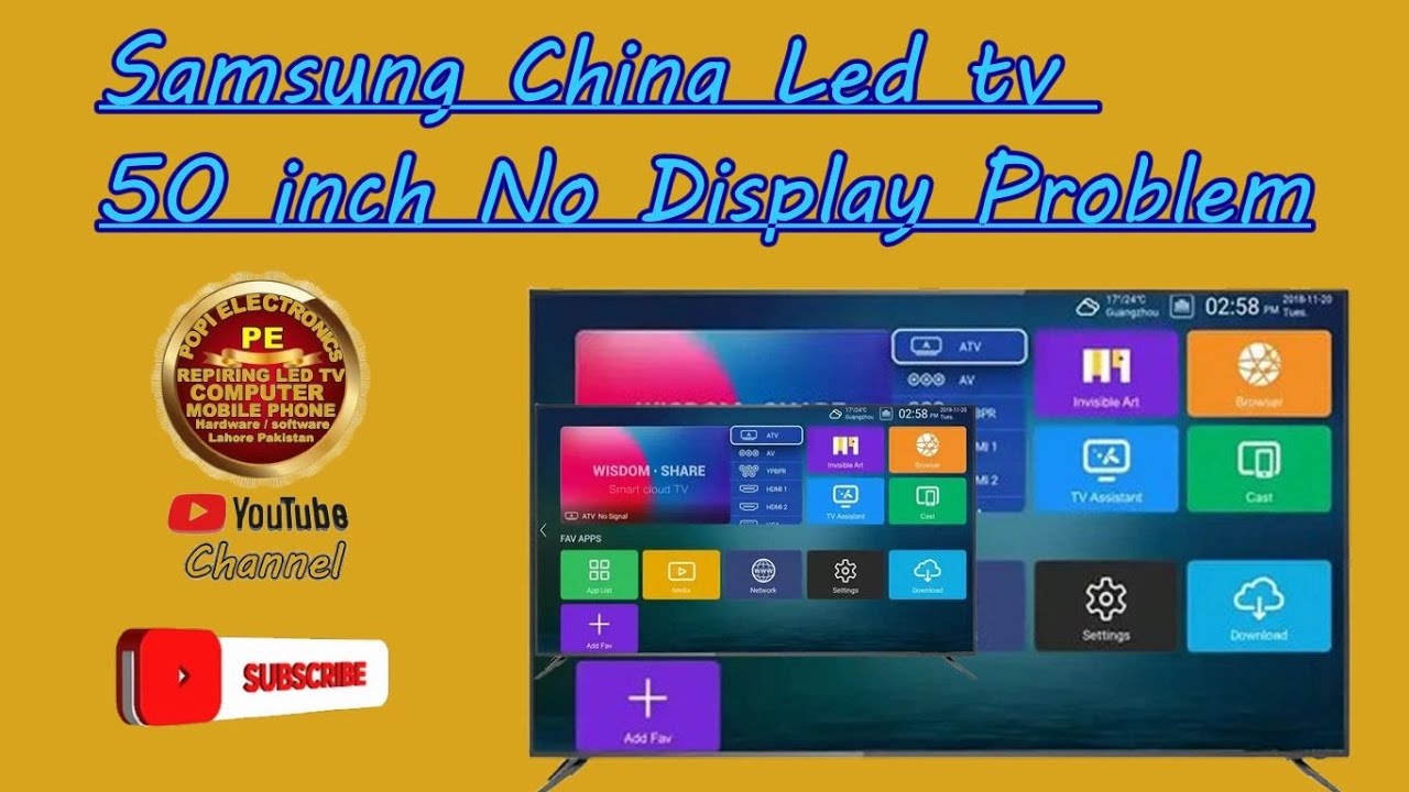Samsung China Led tv 50 inch Display Problem Solution Tcon Board Repairing
