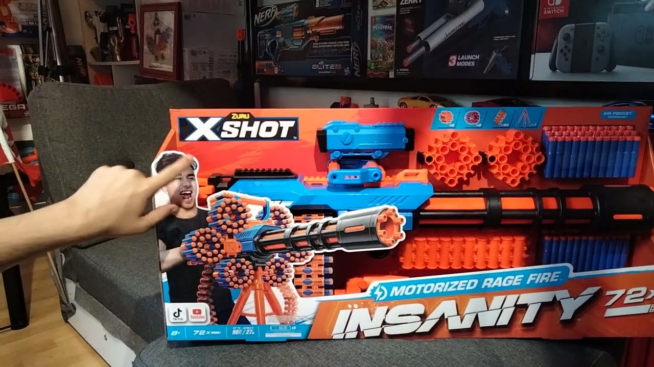 Unboxing X-Shot Insanity Rage Fire : Découverte avant Revue sur 