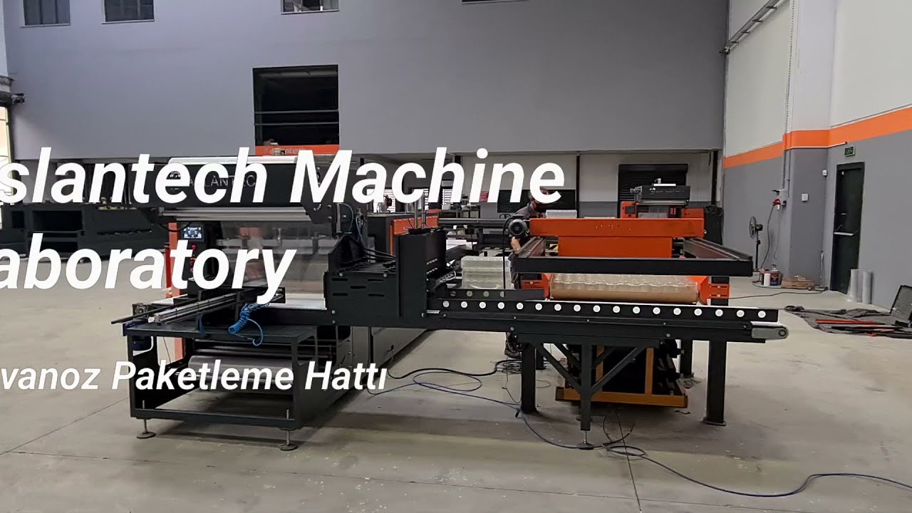 Aslantech Cam Kavanoz Palet Bozma + Gruplama + Shrinkleme + Palet Yapma Hattı