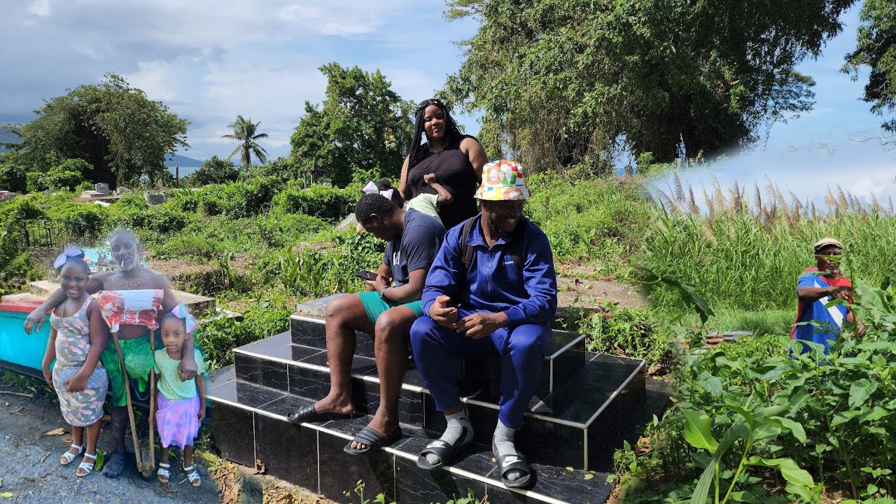 Visit my mom tombstone family moment❤️|💔 | Things we did before and after hurricane Melissa 