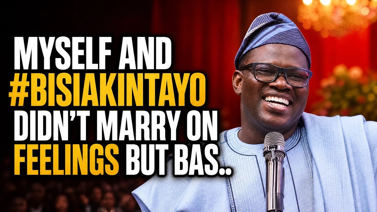 Myself and #bisiakintayo didn’t marry on feelings but base on Intelligent Vision. #morayobrown