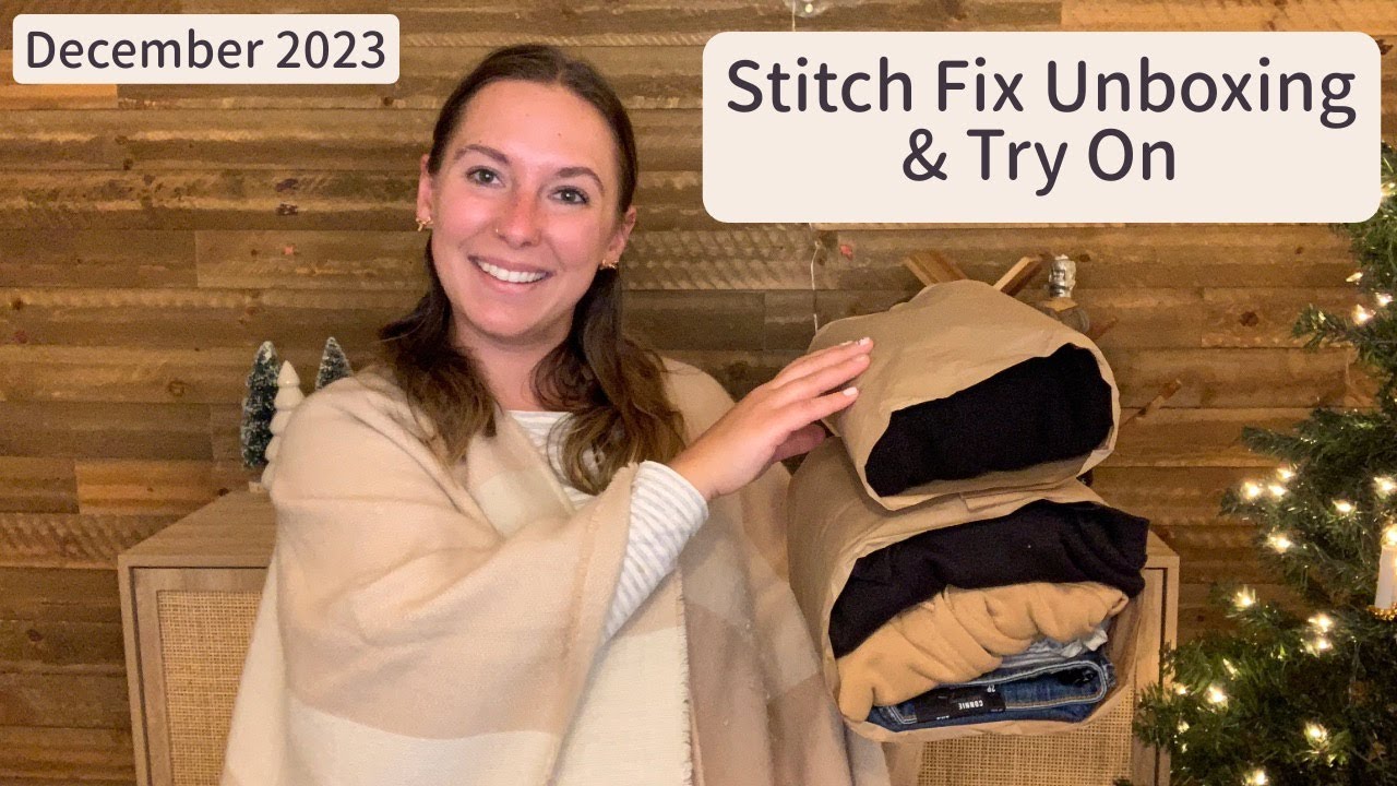 Stitch Fix Unboxing & Try On | December 2023 | Cozy Winter Picks