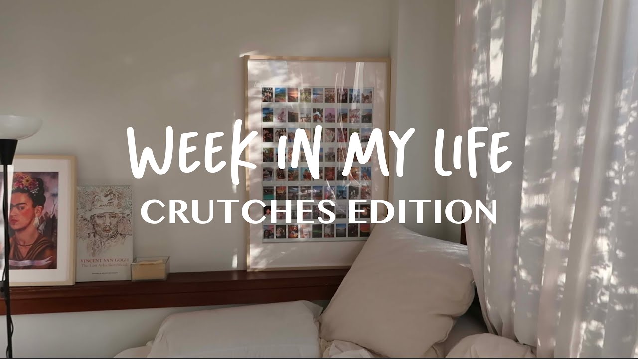 week in my life // crutches edition, cooking, ceramics