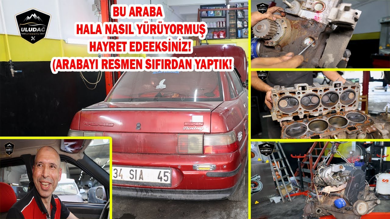 3 PİSTON ÇALIŞAN ARABA AŞIRI YAĞ YAKIYOR! (LADA VEGA 1.5 MOTOR REKTİFİYE | Conta Yakmış | Tekliyor)