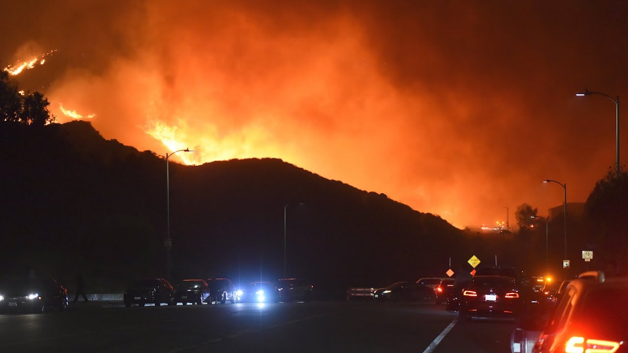 Watch live: Aerial views of Saddleridge Fire raging in Southern California