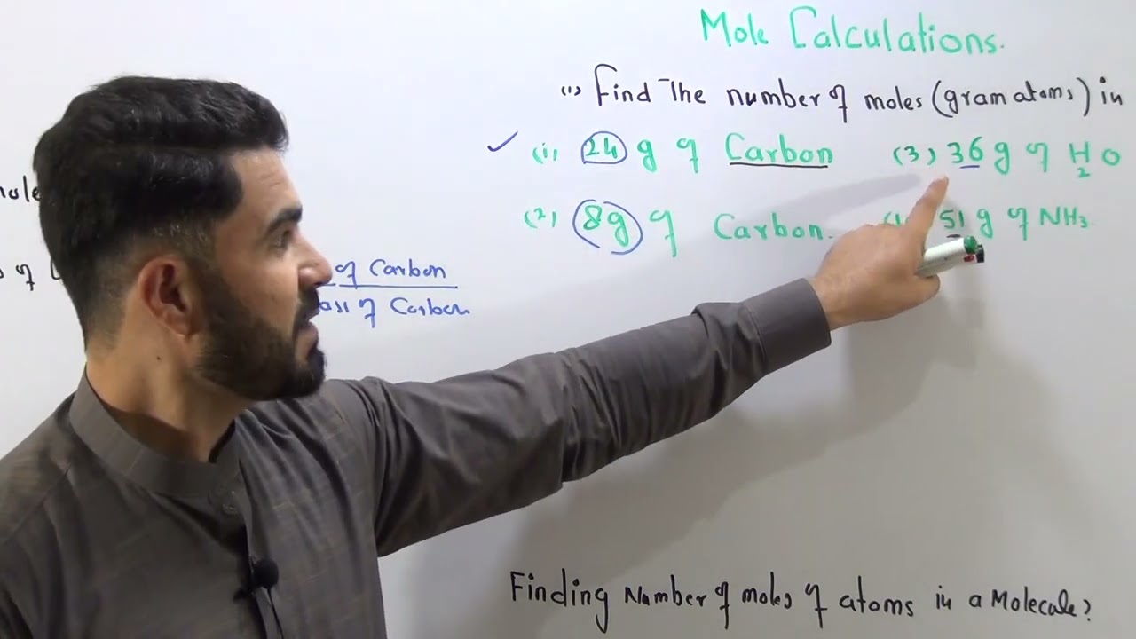 L-9 Finding the number of moles of atoms and molecules or compound