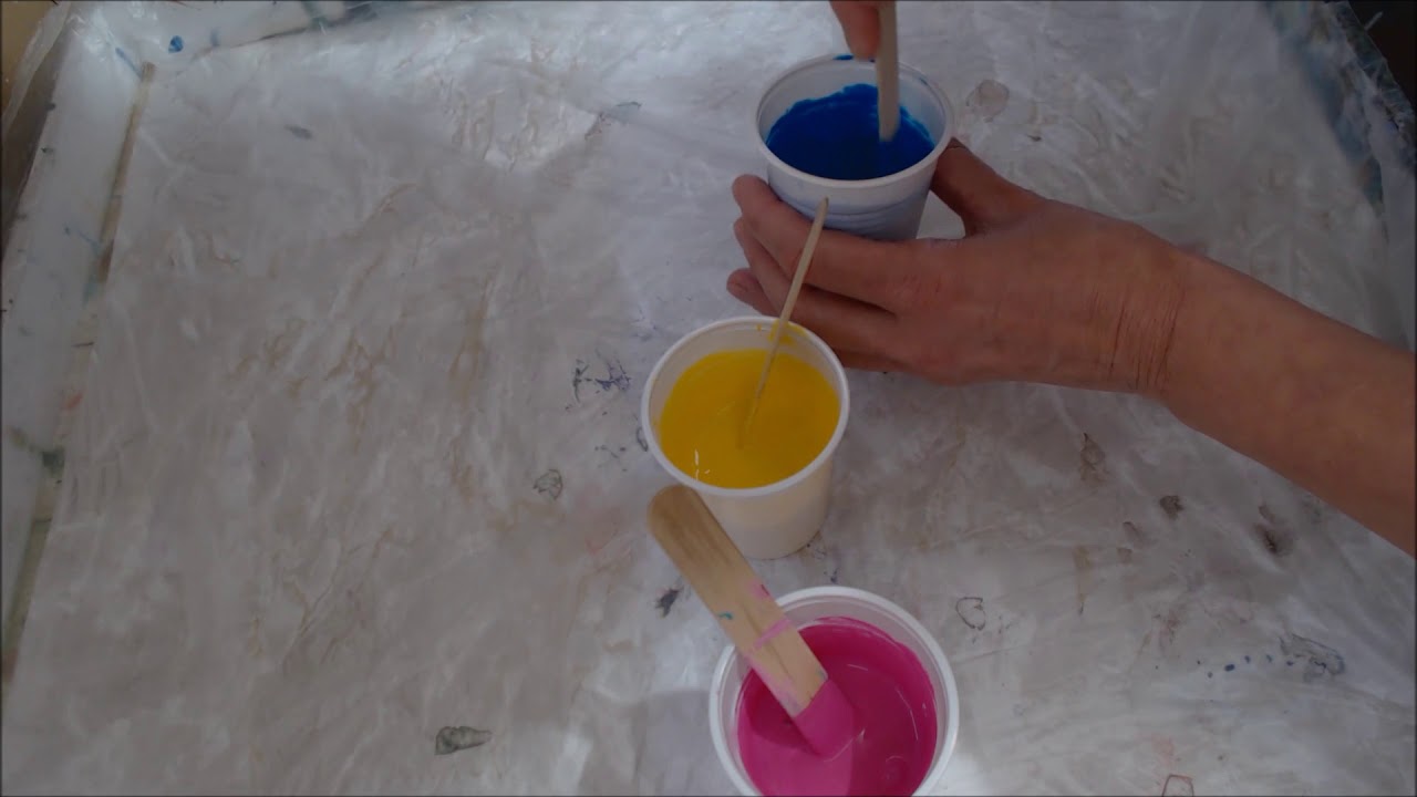 (67)Anleitung deutsch Farben mischen mit Vinylkleber,Anfänger,Acrylgießen,pouring