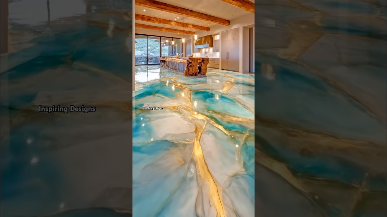 Wow! Loving this epoxy agate flooring! 😱👏 