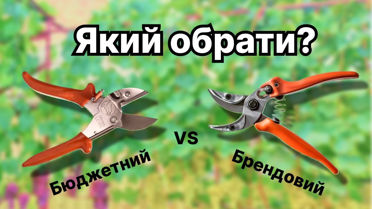 ОГЛЯД СЕКАТОРІВ. Як обрати секатор. Брендові моделі / Бюджетні позиції