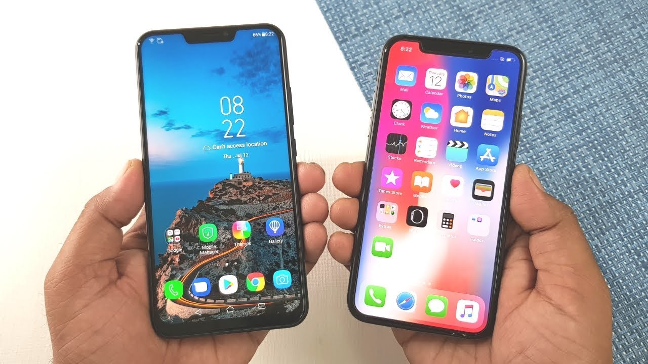Asus Zenfone 5Z vs iPhone X Speed Test !