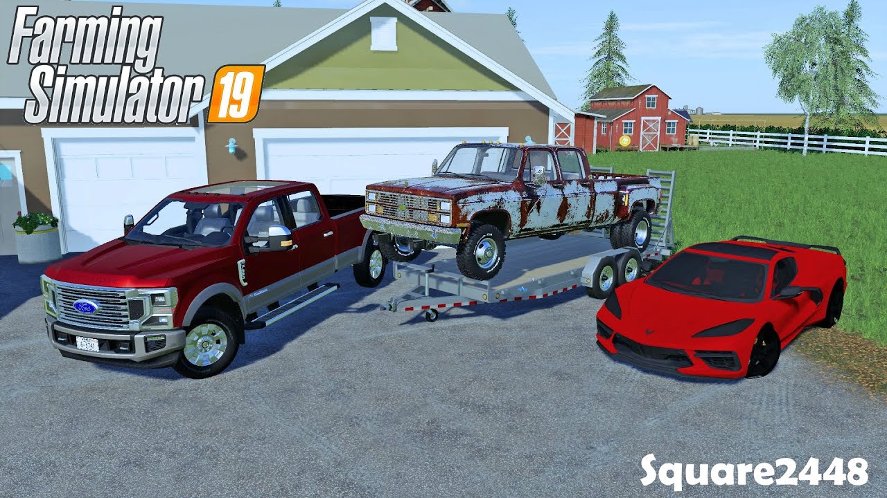 Buying Rusted Out Chevy K30 | Landscape Work | C8 Corvette | Homeowner Series | FS19