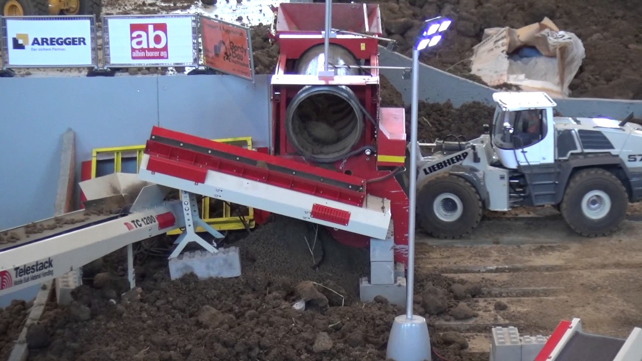 Huge telestack sieving plant