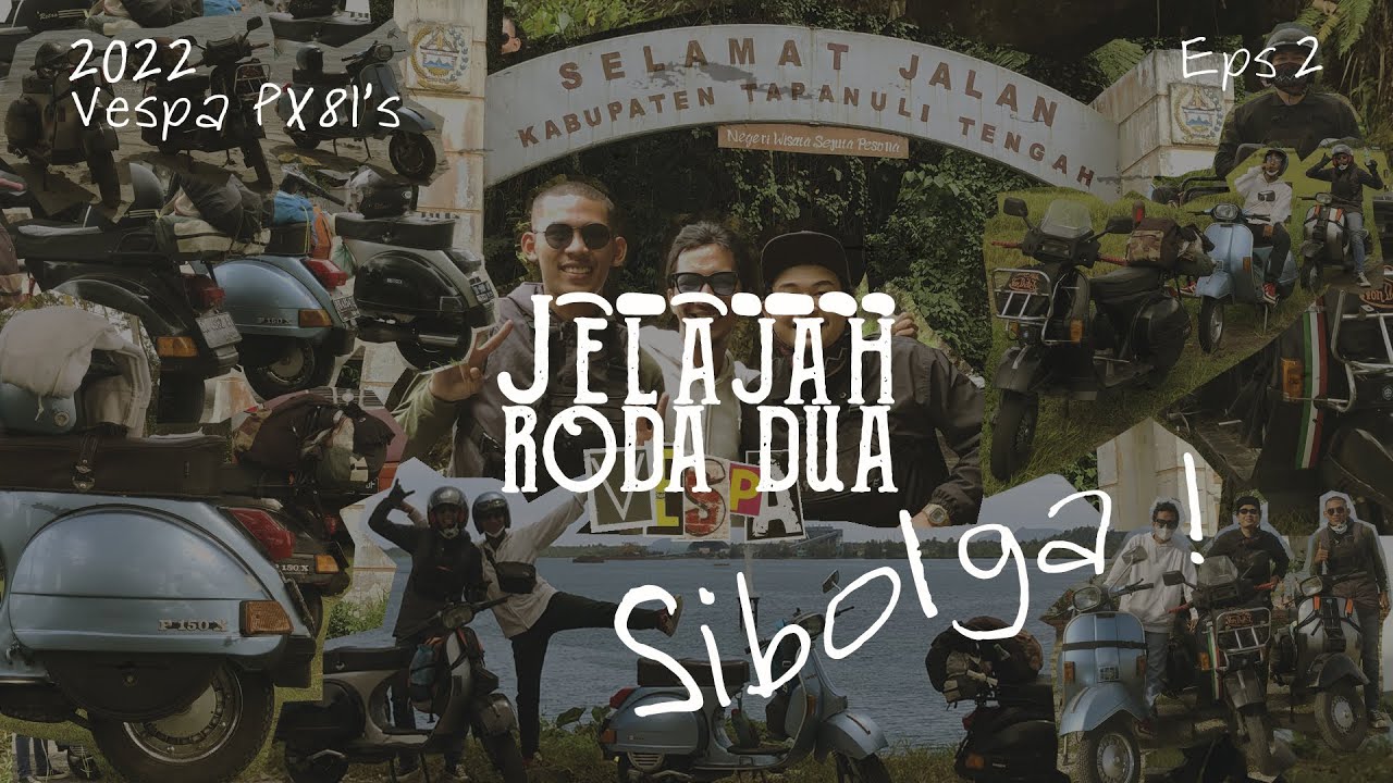 Perjalanan PULANG dengan DAGING KUDA dan TROUBLE di pulau Samosir touring VESPA PX 81s