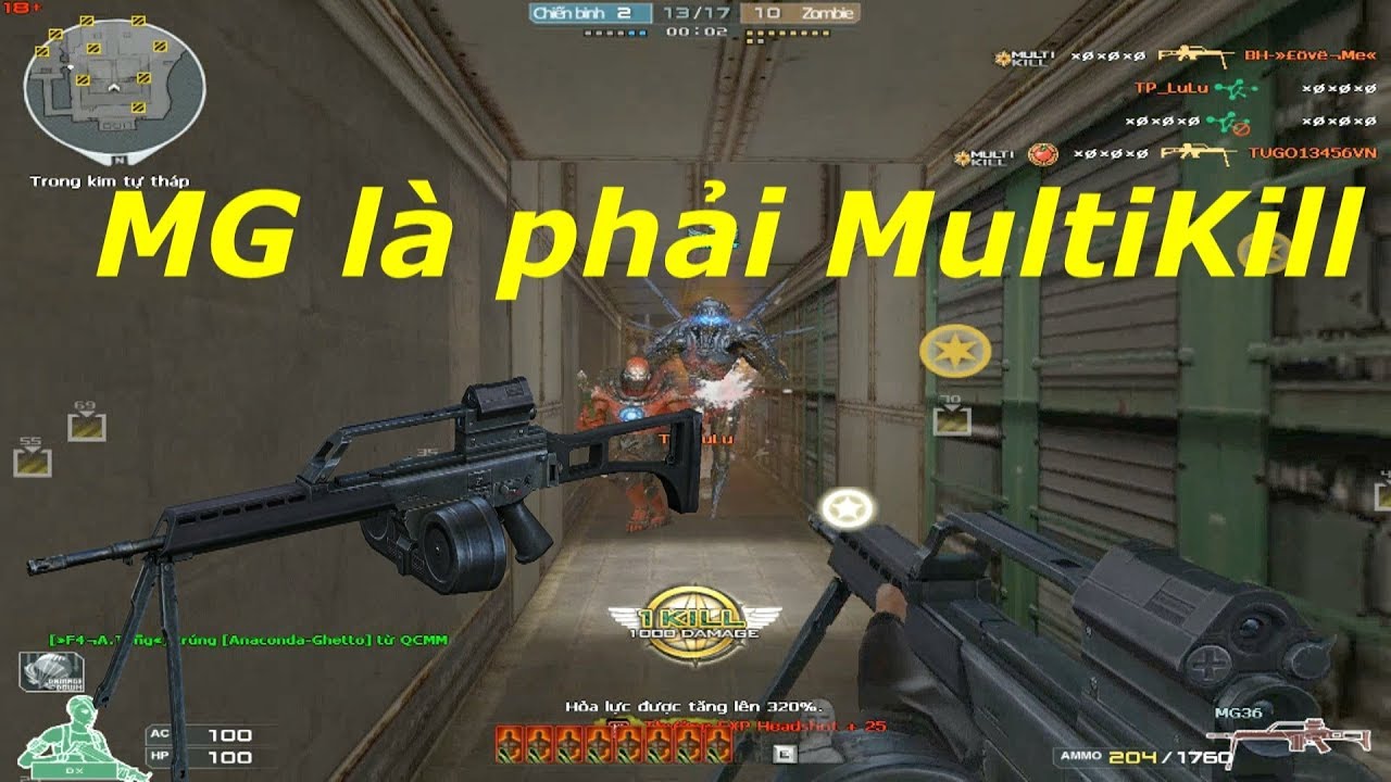 [ Bình Luận CF ] MG36 đối thủ của KSP trong báu vật GP - Tiền Zombie v4