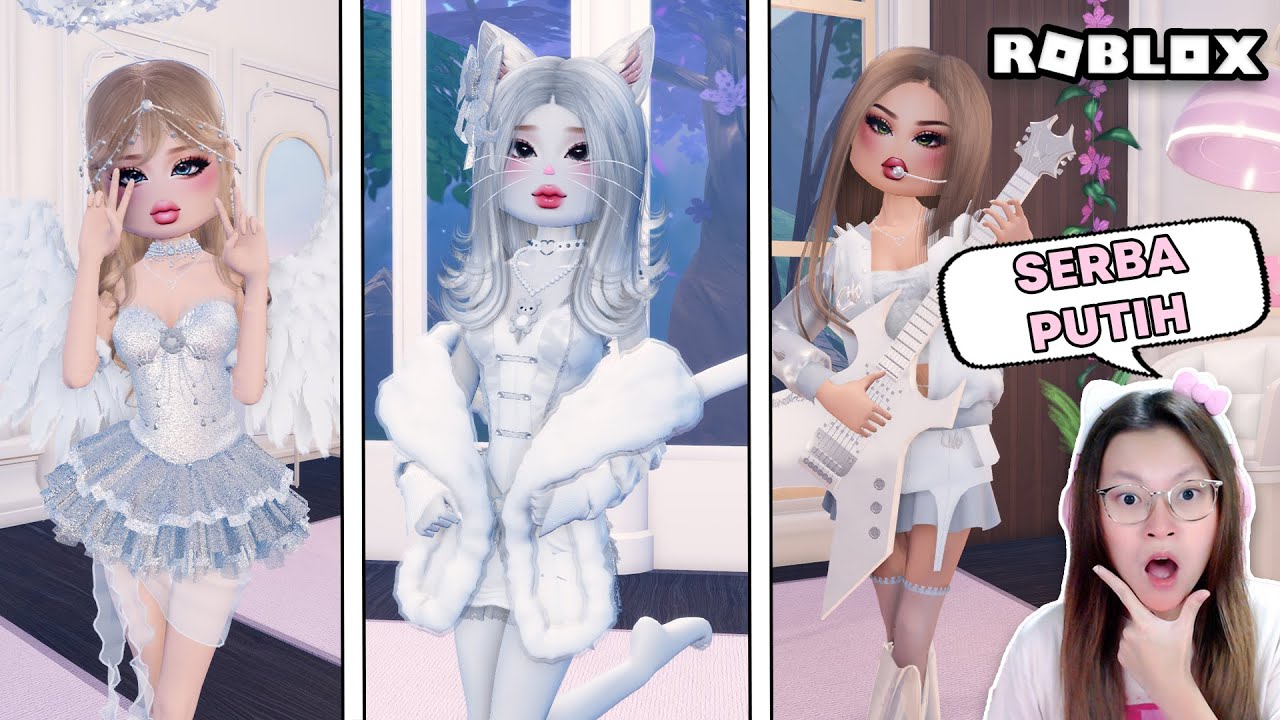 Dress To Impress Tapi Cuma Boleh Pakai Warna Putih ?!! [Roblox Indonesia]
