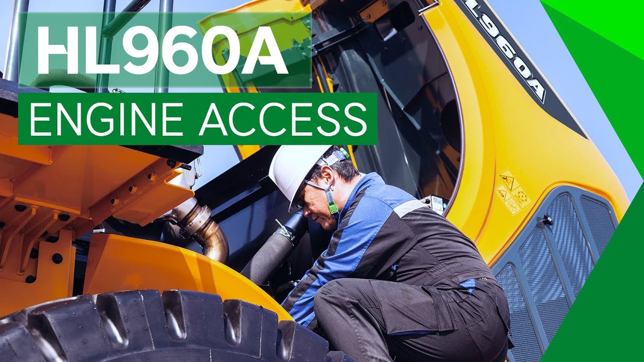 Easy Engine Access for our A-series Wheel Loaders | Hyundai Construction Equipment