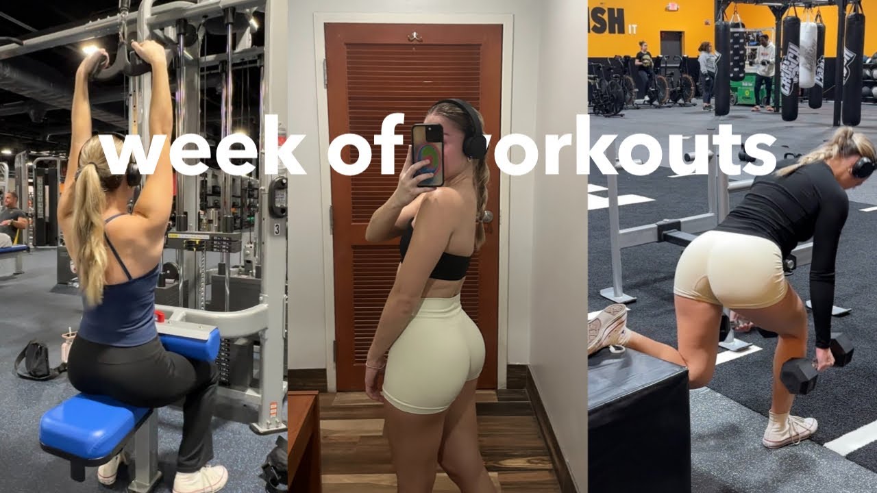 week of workouts: workout routine to build muscle & stay lean!