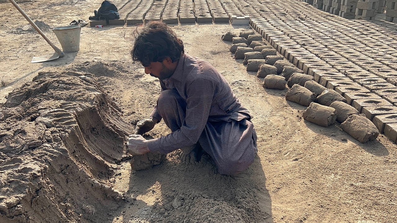 Amazing Handmade Brick Making Process | Millions of Bricks Produced by Hand #bricks 