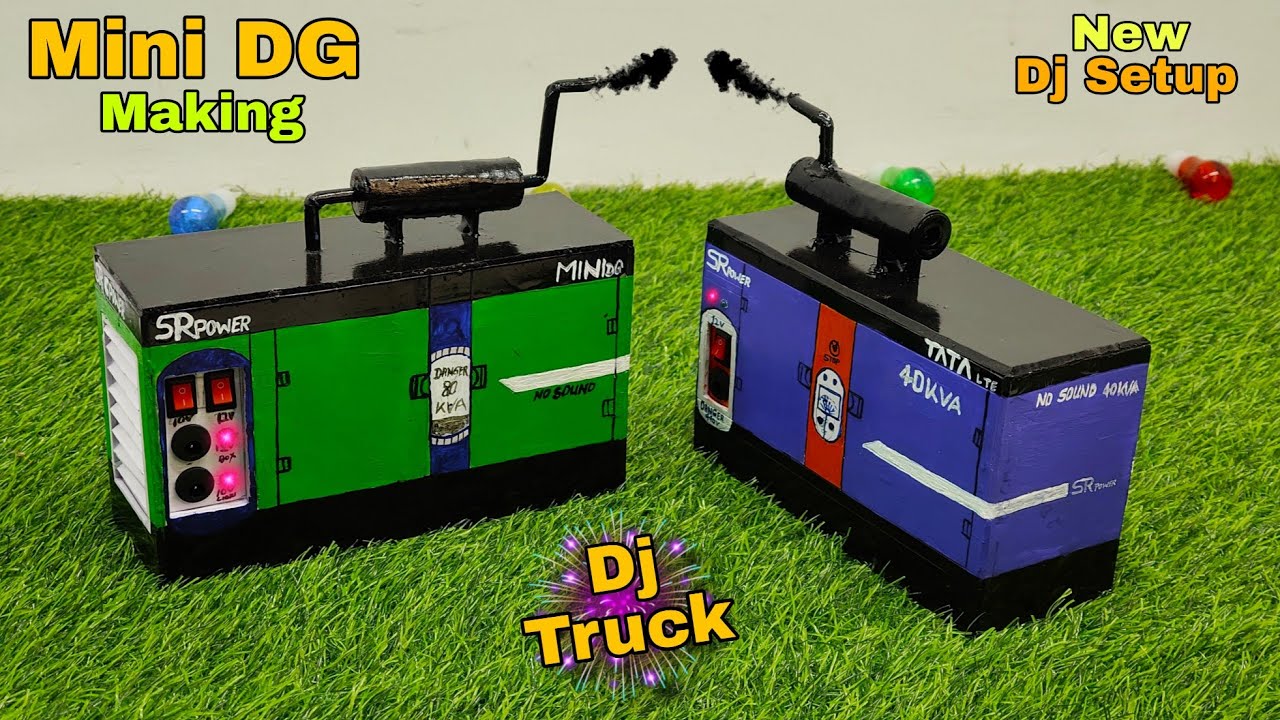 Mini Dj Truck DG Making // chota generator kese banaye / full work Dg dj gadi dg djtoy new dj setup 