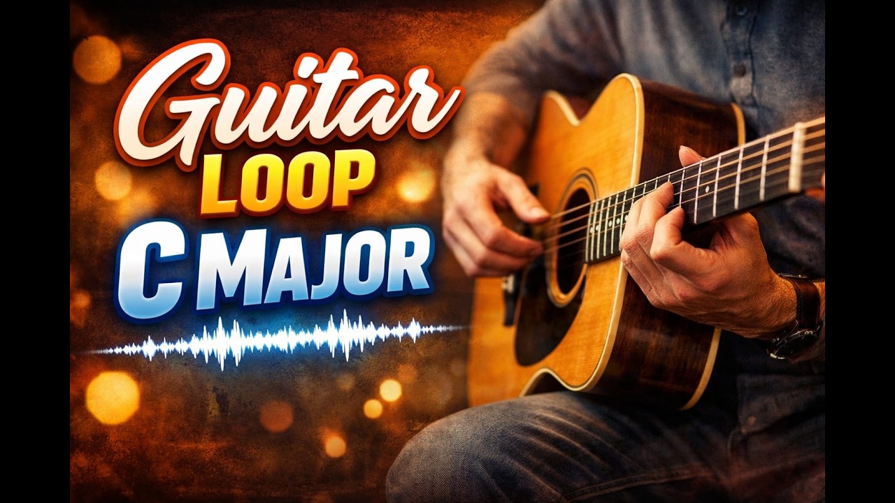 Acoustic Guitar Loop (C Major)  90 BPM #acousticguitarcover