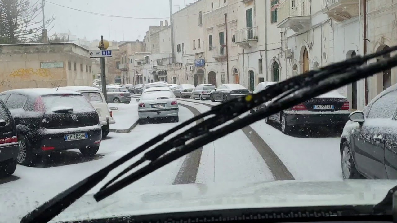 Neve ad Ostuni 2021 - domenica 14  febbraio