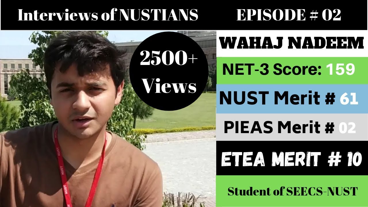How to get 150+ in Nust Entry Test, Tips by Wahaj Nadeem, Merit # 61, Sharing his experience f NET