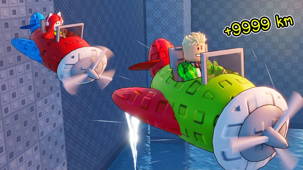 พี่เอกกับพี่ฝนใครจะบินไปถึงเกาะสุดท้ายก่อนกัน? 🛩 Roblox +1 Speed Plane Escape