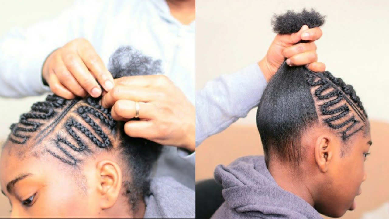 PROTECTIVE STYLE FOR TEENAGERS || ZIG ZAG/ SNAKE PATTERN CORNROWS