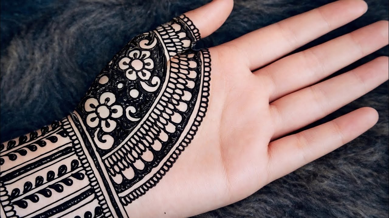 Dulhan Easy and quick pretty Henna Design 2025|Front Hand Dulhan Mehndi Design