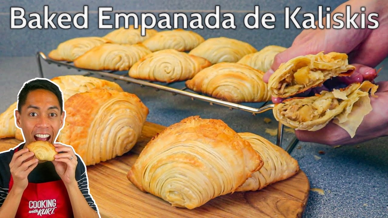 Baked Empanada de Kaliskis: Crunchy, Flakey Crust with Chicken-Potato Filling | Cooking with Kurt