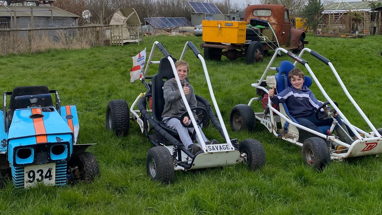 2 Murray Hard Drives and a modified racing lawnmower