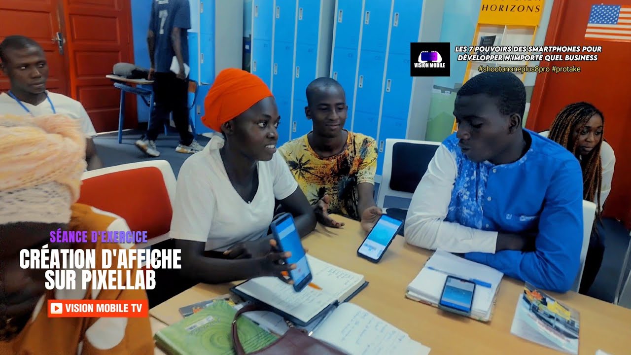 Formation infographie mobile pour étudiants :  création visuelle d'affichage sur son téléphone