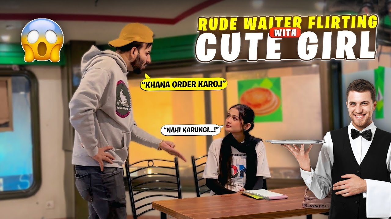 Rude Waiter Flirting With Cute Girl Prank | Pranks In Pakistan | Humanitarians Nano 