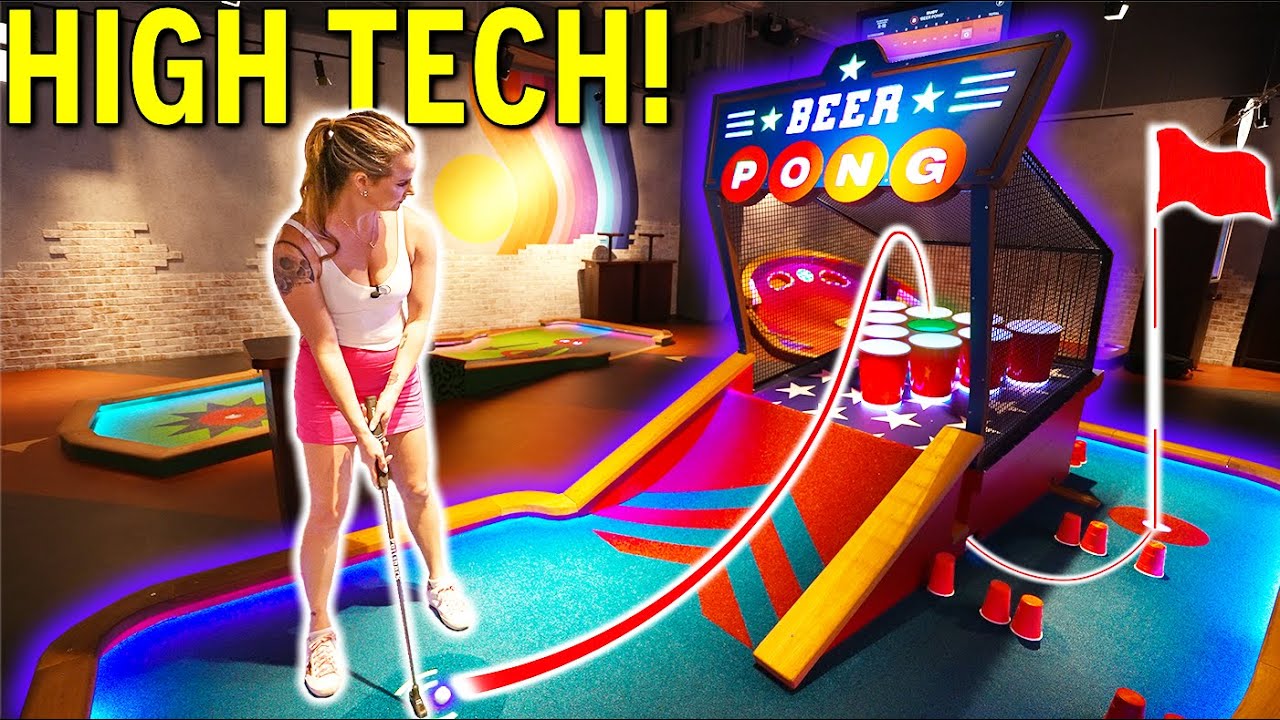 Crazy HIGH TECH Futuristic Mini Golf!