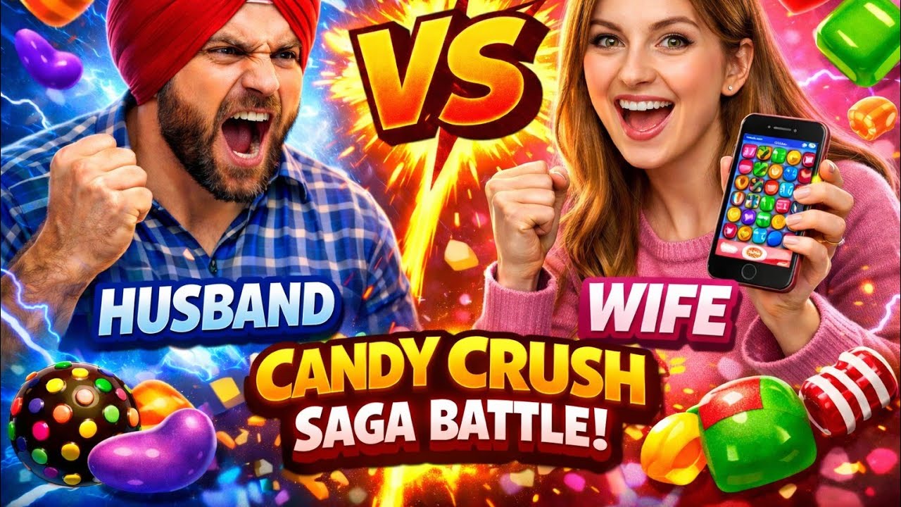 husband vs wife Candy crush saga live punjabi gameplay