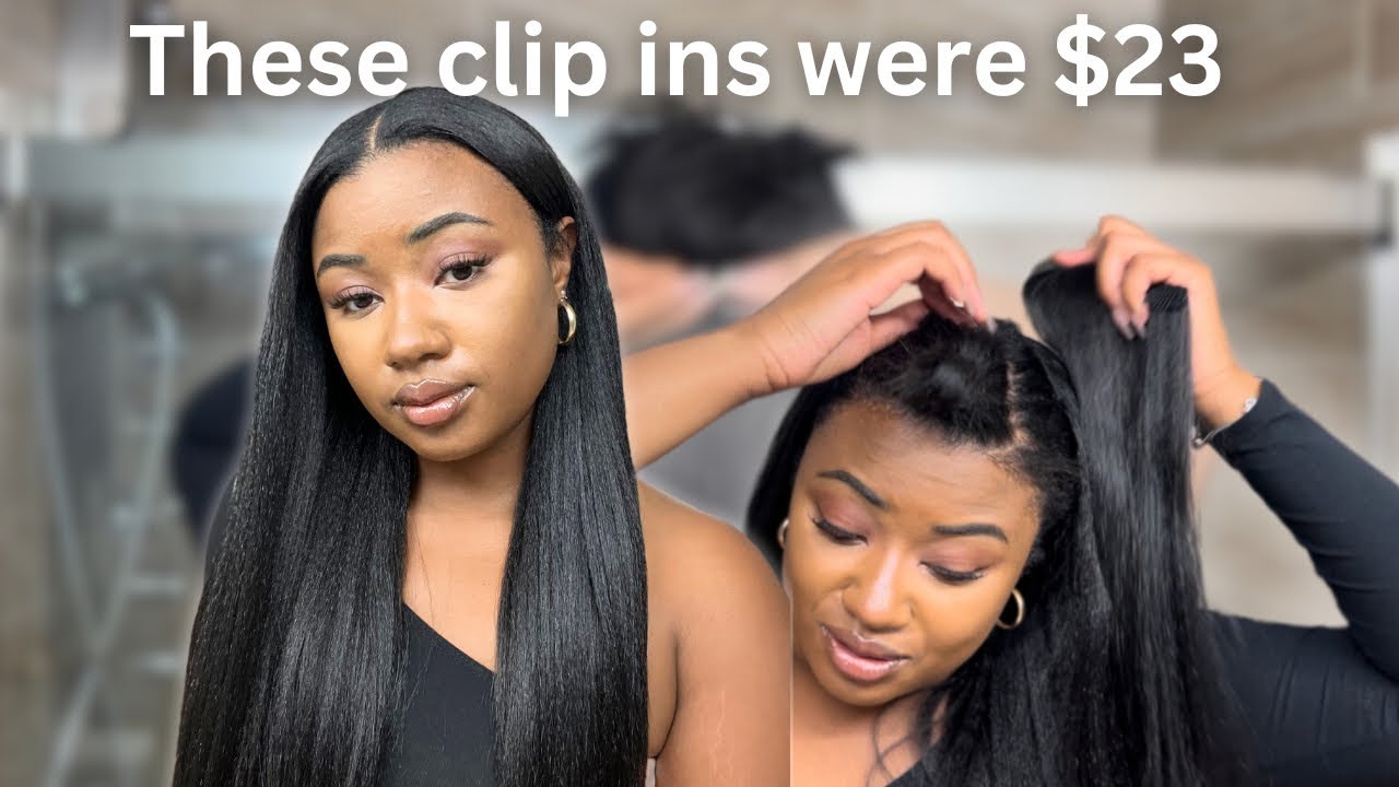 $23 Yaki Straight Clip Ins from Amazon | Beauty Maintenance on a Budget | Sensationnel Alpha Woman