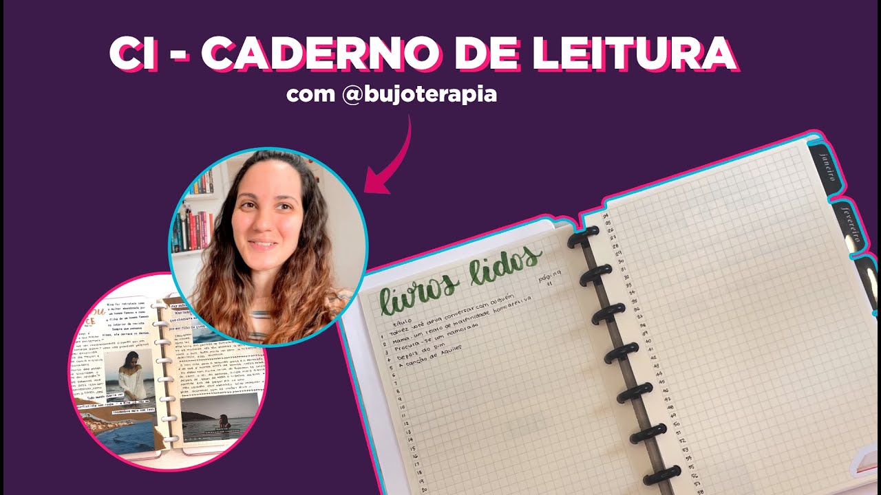 Caderno CI de Leitura com a Flora do @bujoterapia