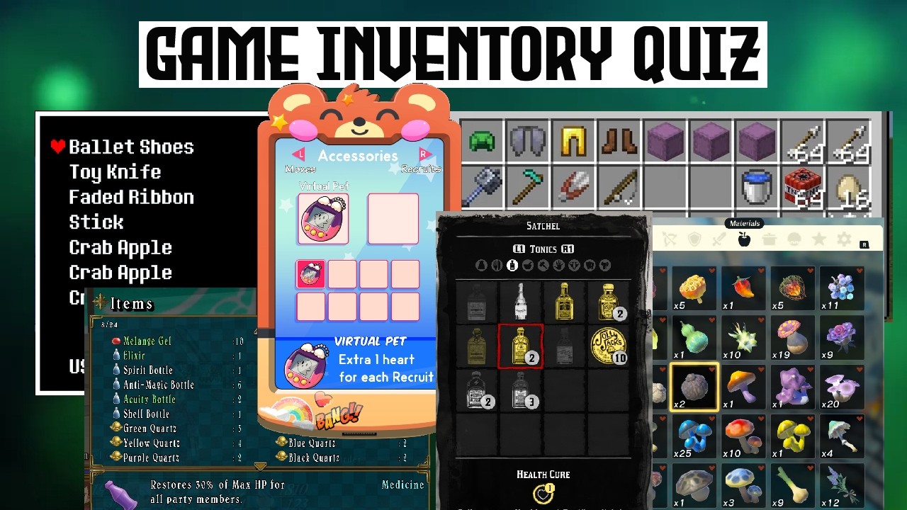 Guess 100 Games by Inventory! Game Inventory Quiz!