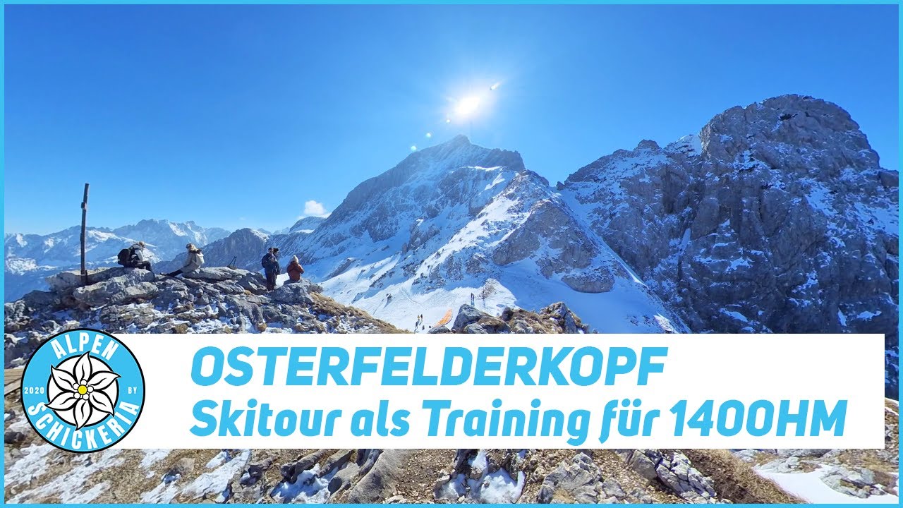 (Pisten-) Skitour: Osterfelderkopf 1400HM 10km #skitour #garmisch