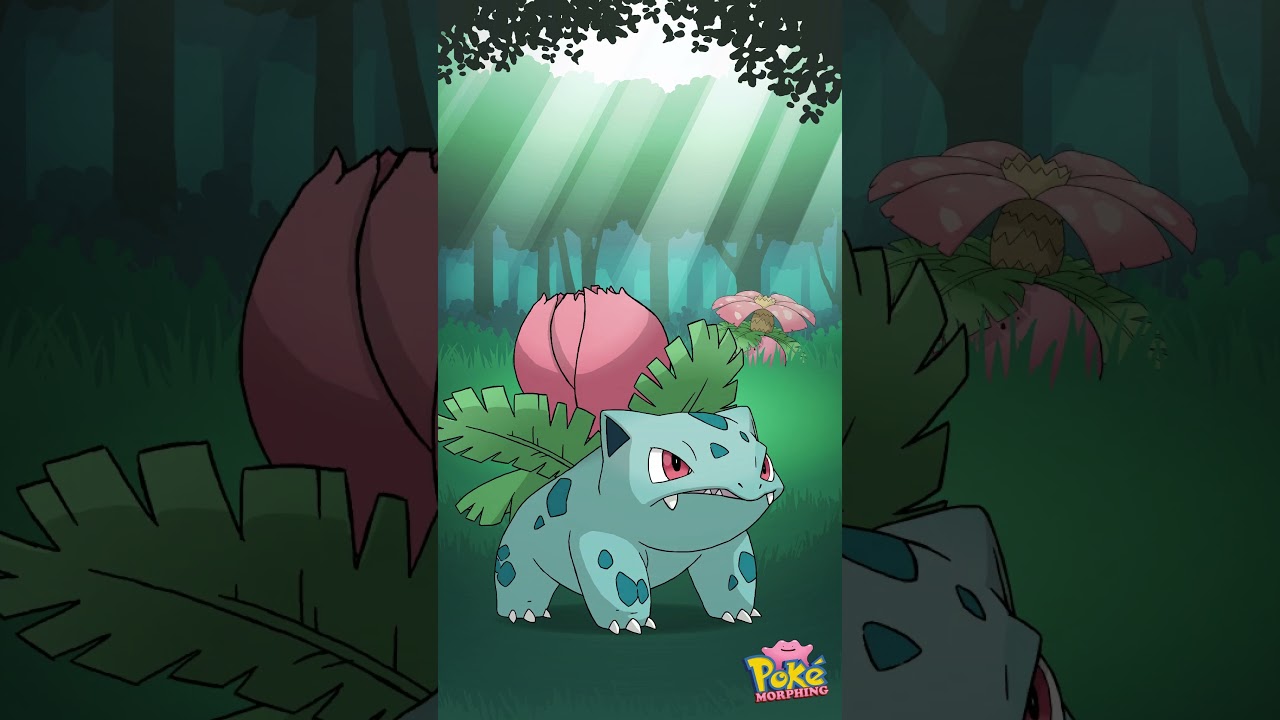 &eacute;volution anim&eacute;e de Bulbizarre / Bulbasaur 🌳🌳🌳