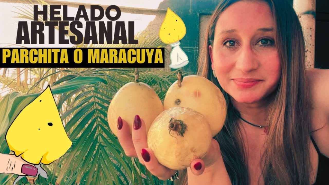 HELADO ARTESANAL CREMOSO SIN LECHE DE PARCHITA ó MARACUYA 100 % FRUTA