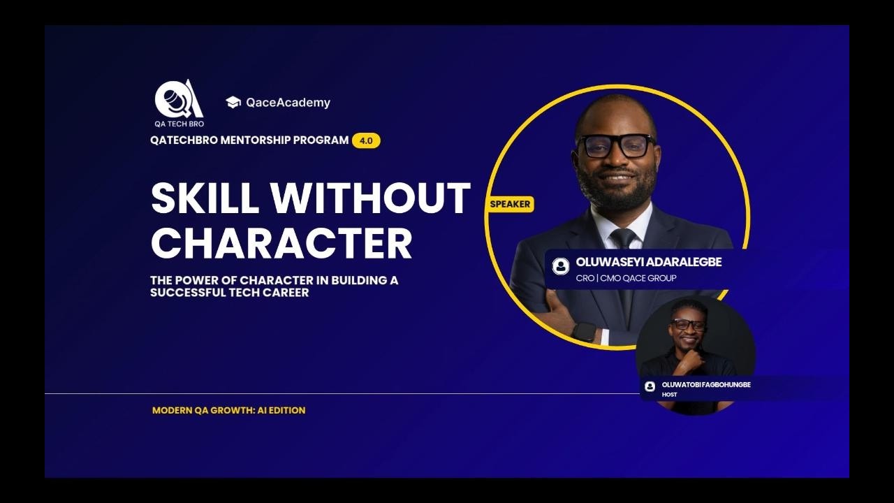 Skill Without Character: The Power of Character in Building a Successful TECH Career