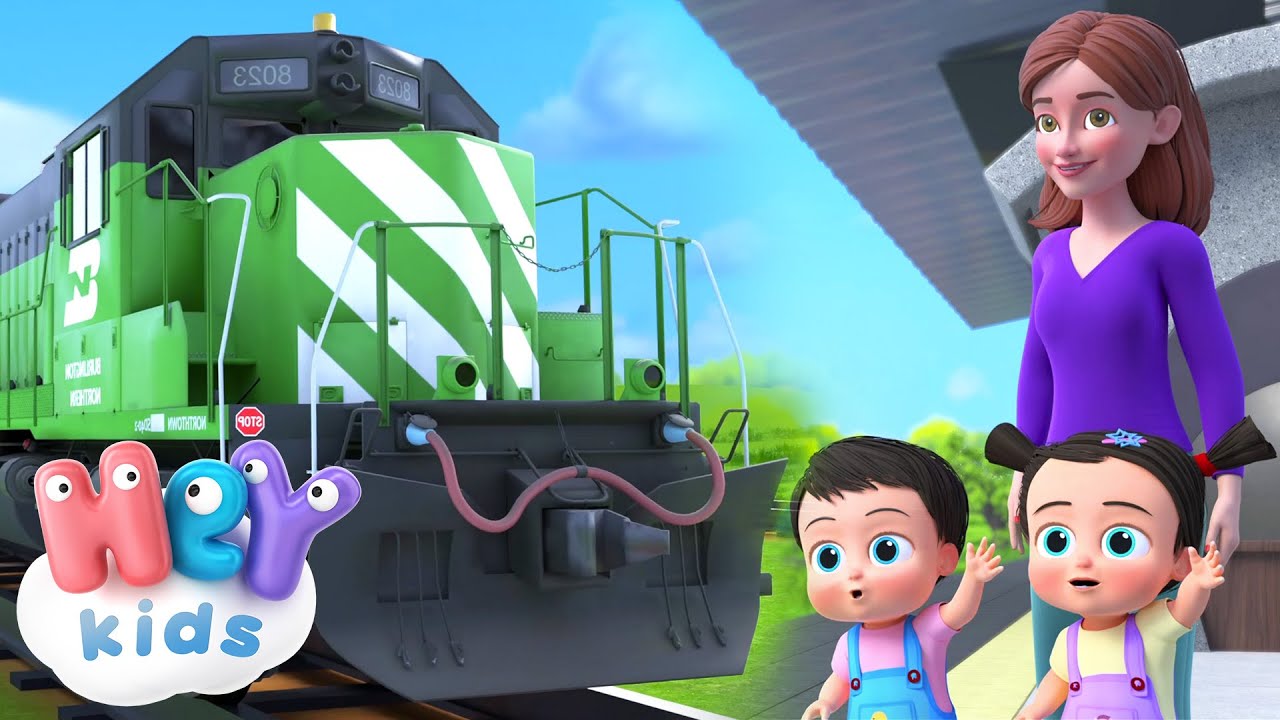 Can&ccedil;&atilde;o do Trem! | Can&ccedil;&atilde;o de Ve&iacute;culos para Crian&ccedil;as | HeyKids Portugu&ecirc;s