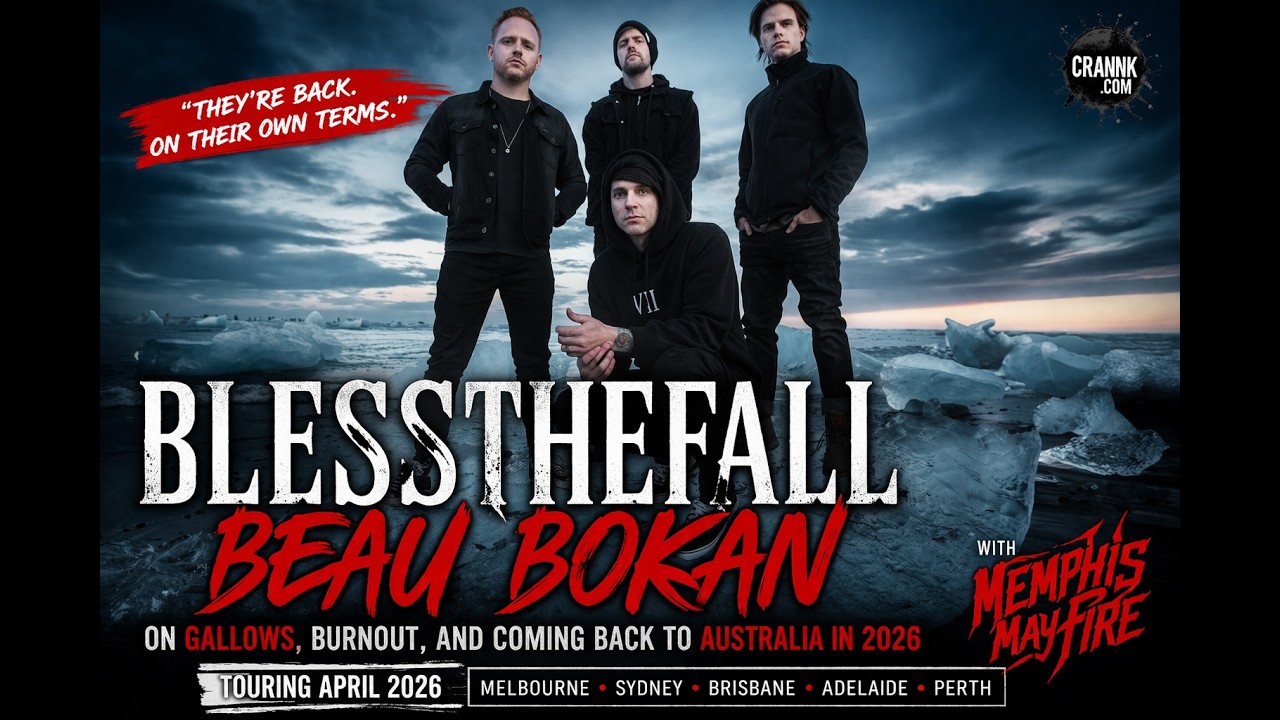 Beau Bokan on Blessthefall’s Triumphant Return, Gallows, and Coming Back to Australia in 2026