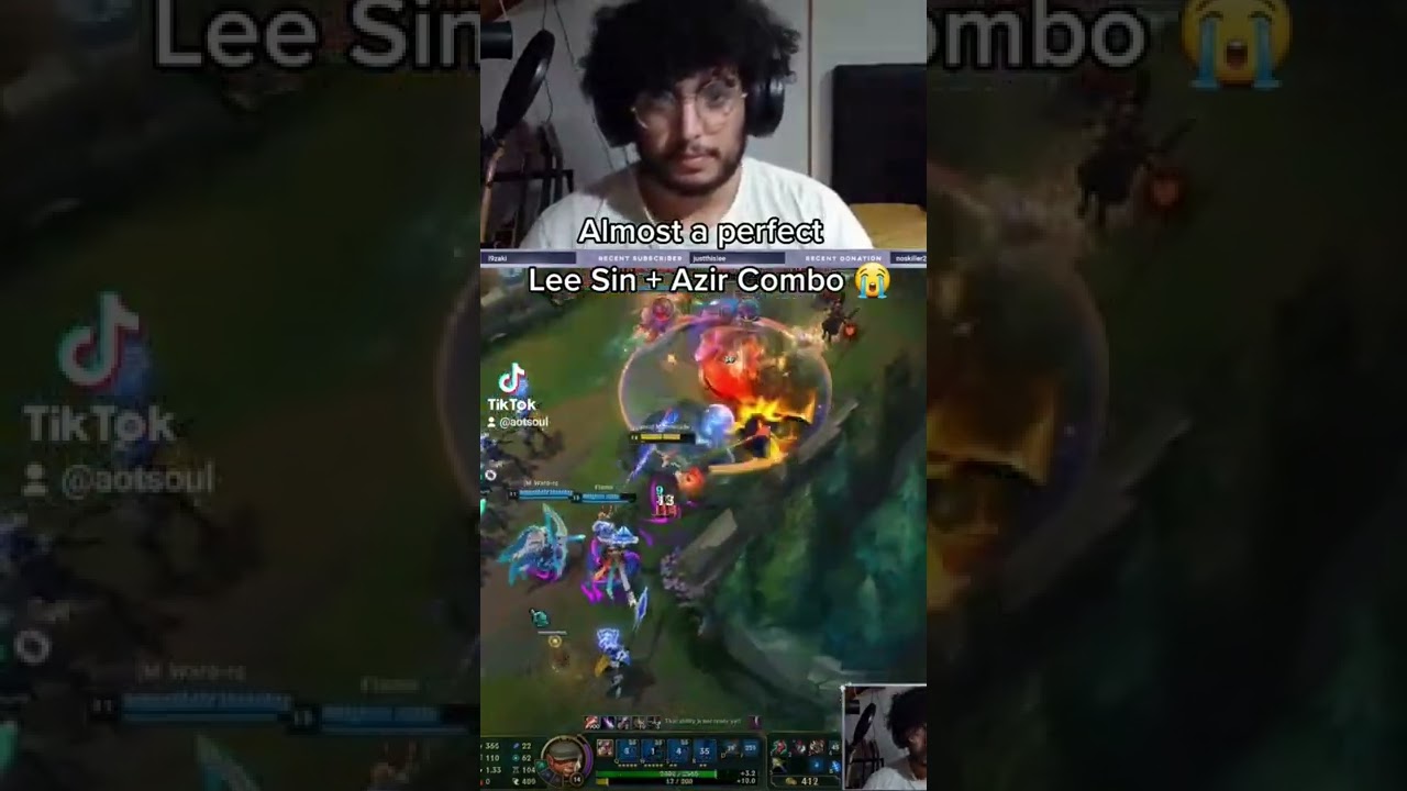 This Lee Sin + Azir combo was almost perfect 😭