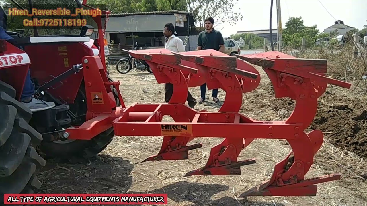 Hiren 3 Bottom Mechanical Reversible Plough #hirenreversibleplough #farmequipment #mbplough