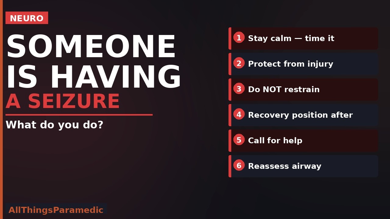What you should do when someone has a Seizure | EMT-B