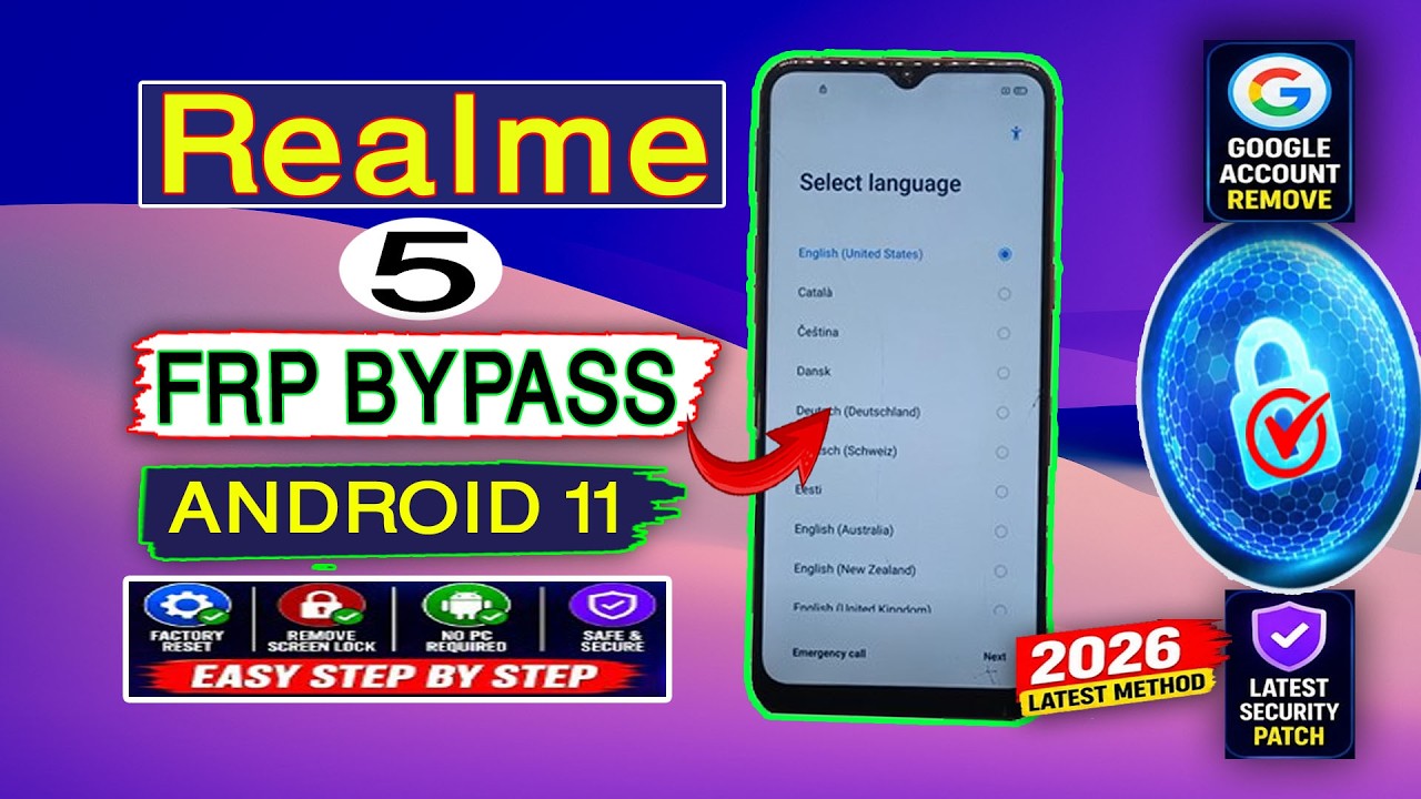 Realme 5 Frp Bypass | Google Account Remove (Android 11) Realme 5 Frp Unlock Without Pc 2026 🔓