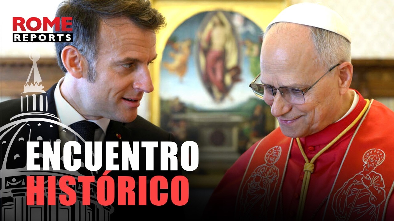 As&iacute; fue el PRIMER ENCUENTRO entre MACRON y LE&Oacute;N XIV